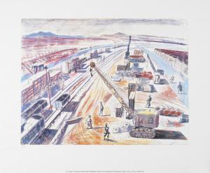 BAWDEN Edward 1903-1989,Aid to Russia: The rail-head at Khanagin, Iraq,Bonhams GB 2014-06-04
