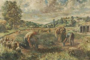 BAWDEN William 1900-1900,Harvest scene,Dreweatt-Neate GB 2012-07-04