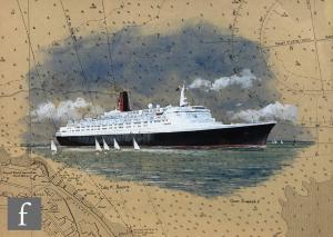BAXTER Colin M,Cunard Line Queen Elizabeth 2 at Cowes,Fieldings Auctioneers Limited 2022-09-22