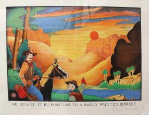 BAXTER Glen 1944,He Seemed to be Pointing to a Badly Printed Sunset,1984,Tennant's GB 2023-05-26