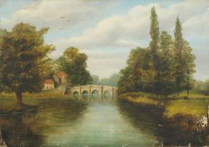 BAXTER W.H,River landscape,19th century,Rosebery's GB 2018-02-10
