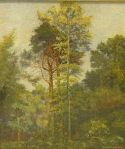 BAXTER William M 1900,a woodland clearing,Ewbank Auctions GB 2008-09-18