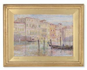 BAYES Walter John 1869-1956,A view on a canal, Venice,1900,Christie's GB 2021-09-30