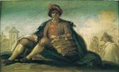 BAYEU Y SUBIAS Ramón 1746-1793,Majos conversando / Joven sentado con una cesta,Alcala ES 2006-06-21