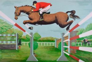 BAYLE Luc Marie 1914-2000,COURSE D’’’’OBSTACLE,Chantilly Encheres FR 2014-03-23