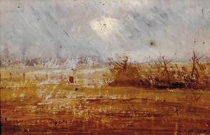 BAYLIES William 1859-1934,WINDY FIELD IN AUTUMN,Charlton Hall US 2007-06-10