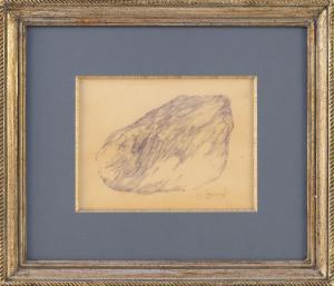 BAYNARD Edward 1941-2016,Sketch of a rock.,1970,Eldred's US 2019-09-26
