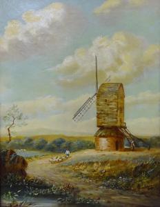 BAYNES Thomas Mann 1794-1854,The Windmill,1845,David Duggleby Limited GB 2017-06-03