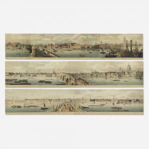 BAYNES Thomas Mann 1794-1854,View of the North Bank of the Thames from,Rago Arts and Auction Center 2022-08-17