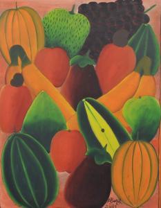 BAZILE Alberoi 1920-2005,A Study of Fruit,1969,John Nicholson GB 2019-09-04