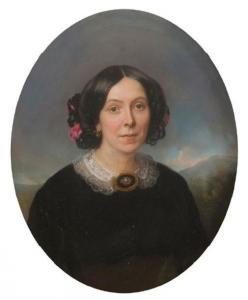 BAZIN Charles L 1802-1859,Portraits en buste,1858,Joron-Derem FR 2020-06-09