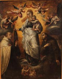 BAZZANO GASPARE,Madonna del Carmine con i Santi Simone e Francesco,Galleria Sarno 2016-12-14