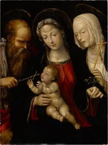 BAZZI Giovanni Antonio,Madonna and Child with Saints Jerome and Catherine,Sotheby's 2022-01-27
