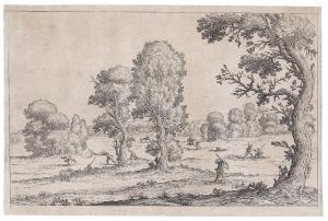 BAZZICALUVA Ercole 1600-1640,A landscape with fighters,1638,Palais Dorotheum AT 2014-04-28
