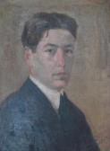 BAZZURRO Domingo Luis 1886-1962,Retrato de Enrique Caroselli,Juan E. Gomensoro UY 2008-10-23