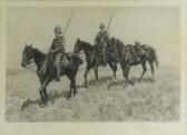 BEADLE James Prinsep Barnes 1863-1947,soldiers on horseback,Eastbourne GB 2016-03-10