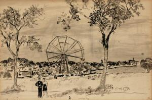 BEAL Gifford 1879-1956,Carnival, Stage Fort Park, Gloucester, MA,Weschler's US 2010-12-04