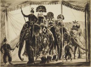 BEAL Gifford 1879-1956,Circus Parade,Rachel Davis US 2024-02-10
