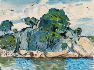 BEAL Gifford 1879-1956,Rocks, Stageport Park,William Doyle US 2024-04-10