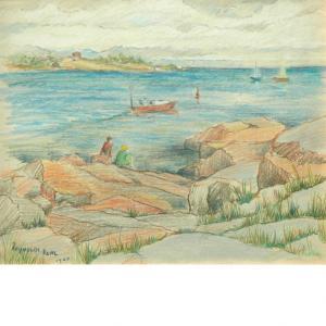 BEAL Reynolds 1867-1951,Bass Rocks, East Gloucester, Massachusetts,1920,William Doyle US 2013-02-27