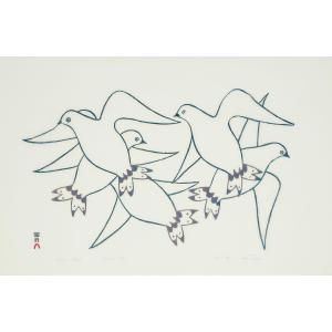 BEALE Mary 1633-1699,Kinngait (Cape Dorset) BIRDS IN FLIGHT,1966,Waddington's CA 2024-03-07