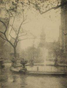 BEALS Jessie Tarbox 1870-1942,Madison Square at Dawn, New York,c.1910,Swann Galleries US 2020-06-11