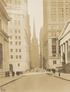 BEALS Jessie Tarbox 1870-1942,Wall Street, New York,1910,Swann Galleries US 2022-10-20