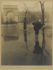 BEALS Jessie Tarbox 1870-1942,Washington Square in the Rain,1910,Bonhams GB 2017-04-25