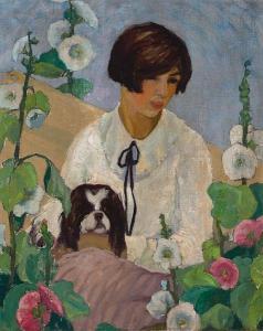 BEARD Alice 1867-1949,A girl with her dog,Bonhams GB 2010-08-02
