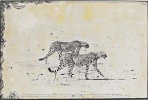 BEARD Peter 1938-2020,Hunting Cheetahs on the Taru desert, Kenya,1960,Christie's GB 2013-11-16