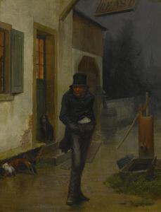 BEARD William Holdbrook 1823-1900,LEAVING THE INN,1897,Sotheby's GB 2017-04-07
