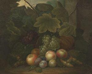 BEARDMORE William 1822-1826,Still life with apples, grapes, and plums,Aspire Auction US 2018-02-17