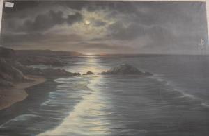 BEARDSLEY A,An extensive moonlit shoreline,Andrew Smith and Son GB 2020-02-22
