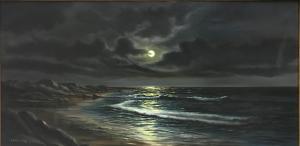BEARDSLEY A,Coastal scene in moonlight,Moore Allen & Innocent GB 2021-09-15
