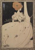 BEARDSLEY Aubrey 1872-1898,Elegant figure by a curtain,Rosebery's GB 2012-12-18