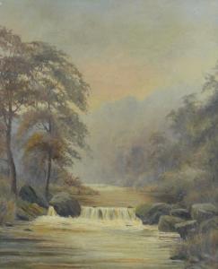 BEARDSLEY D.H,River scene,1923,Burstow and Hewett GB 2013-03-27