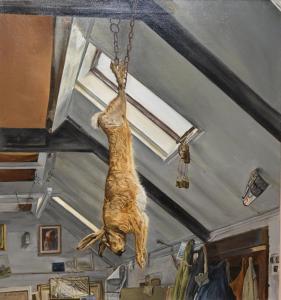 Beasley Geoffrey,Hanging Hare In Studio,1982,Gilding's GB 2021-10-05
