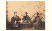 BEATO Felice 1825-1908,trois japonaises prenant le thé,1864,Artcurial | Briest - Poulain - F. Tajan 2004-06-10