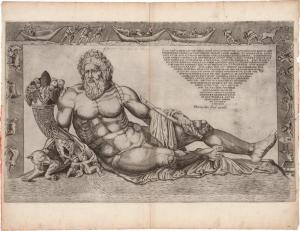 BEATRIZET Nicolaus 1515-1570,Der Flussgott Tiber,1573,Galerie Bassenge DE 2022-06-01