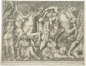 BEATRIZET Nicolaus 1515-1570,Die Amazonenschlacht,Galerie Bassenge DE 2023-06-07