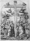 BEATRIZET Nicolaus 1515-1570,Die Anbetung des Kreuzes,1557,Galerie Bassenge DE 2019-05-29