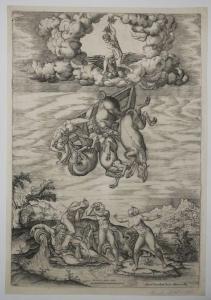 BEATRIZET Nicolaus 1515-1570,La chute de Phaéton,1540-1566,Eric Caudron FR 2023-05-26