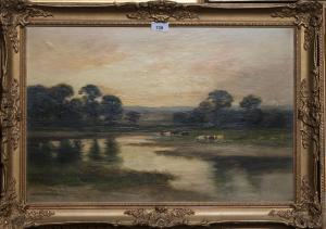 BEATTIE William 1810-1870,Cattle grazing beside a lake,Great Western GB 2022-06-01