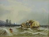 BEATTY RICHARD R 1899-1961,Hay Barge off the Coast,19th century,David Duggleby Limited GB 2019-12-14