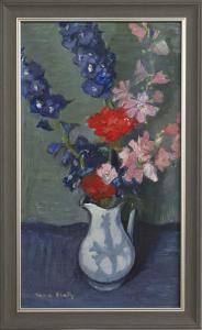 BEATY Moira 1922-2015,A STILL LIFE OF VIBRANT FLOWERS,McTear's GB 2022-09-29