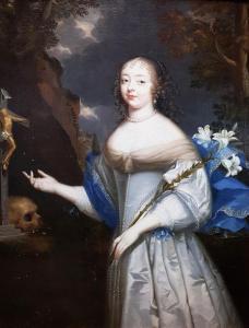 BEAUBRUN Charles 1604-1692,Portrait d'une dame de qualité,Saint Germain en Laye encheres-F. Laurent 2019-10-13