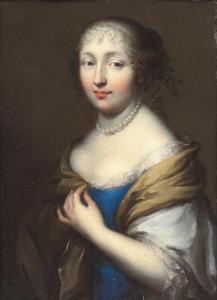 BEAUBRUN Charles 1604-1692,Portrait of a lady, half-length, in a blue dress a,Bonhams GB 2024-04-10