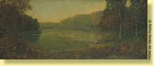 BEAUCK FRANCOIS 1876,Lever de lune sur l'étang,1921,Horta BE 2009-04-20