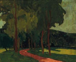 BEAUFRERE Adolphe Marie Timothée 1876-1960,CHEMIN DANS LA FORÊT,Tajan FR 2013-09-17