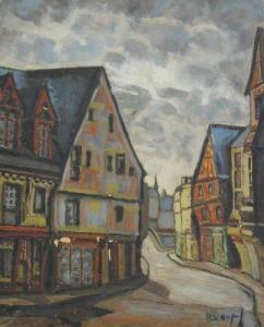 BEAUJARD Lucien 1912-2010,Vieille rue, Laval,1955,Piasa FR 2011-03-23